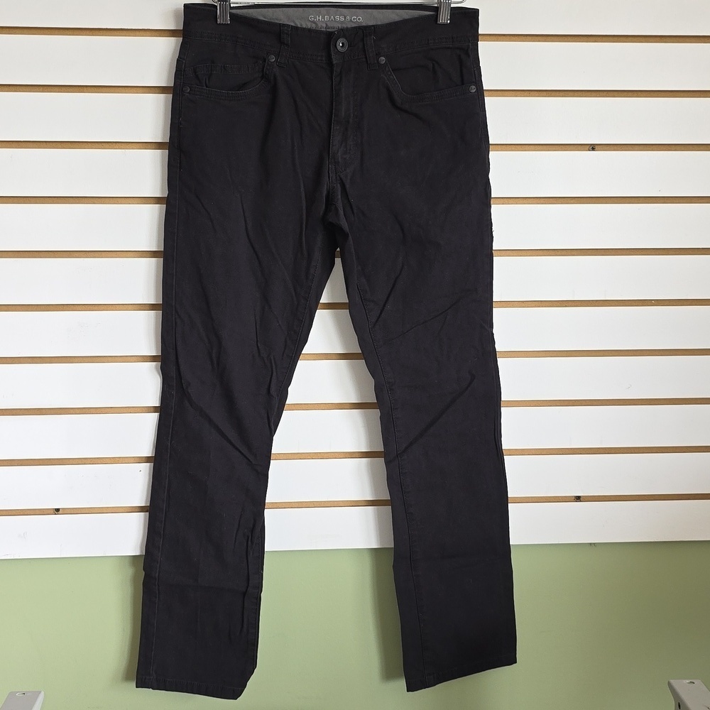 GH Bass Men's 5 Pocket Black Pants